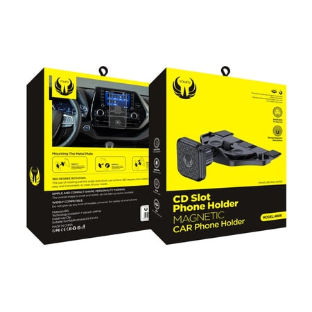 حامل جوال مغناطيسي 4806 YOUFO لمدخل CD السيارة، دوران 360 درجة 39 SAR