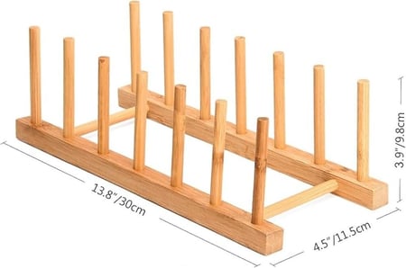 حامل أسطوانات خشبي