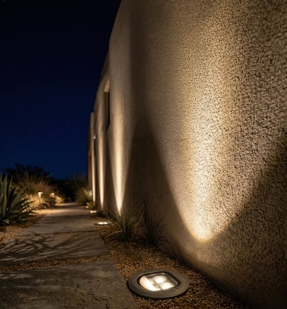 وحدة إضاءة أرضية LED خارجية – IP67 – زاوية 15° – إنارة حدائق وممرات