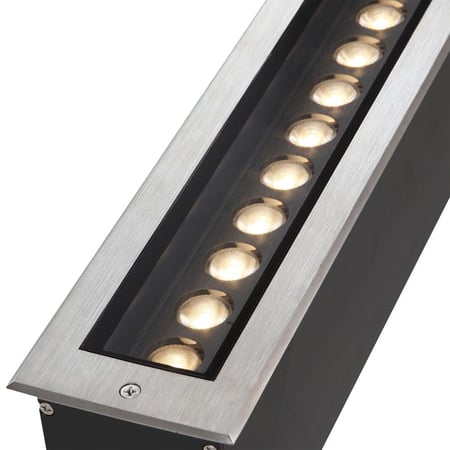 وحدة إضاءة أرضية LED خارجية قابلة للتعديل – IP67 – زاوية 24° – إنارة حدائق وممرات