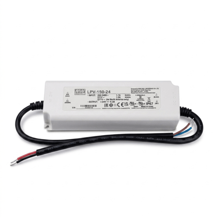 LPV-150-24 محول150واط لشريط إضاءة خطية مرنة ليد ( ستريب و نيون فليكس ) - التيار الكهربائي ڤولت- DC24V