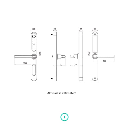 ليبرا (05) قفل باب ذكي
