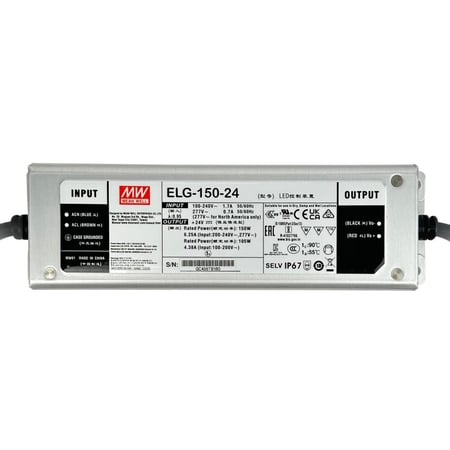 ELG-150-24 -محول 150 واط لإضاءة خطيه مرنة ليد منخفضة الجهد ڤولت DC24V