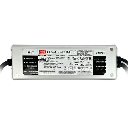 محول دالي MEAN WELL DALI ELG-100-24-DA بقدرة 100 واط: درجة الحماية IP63