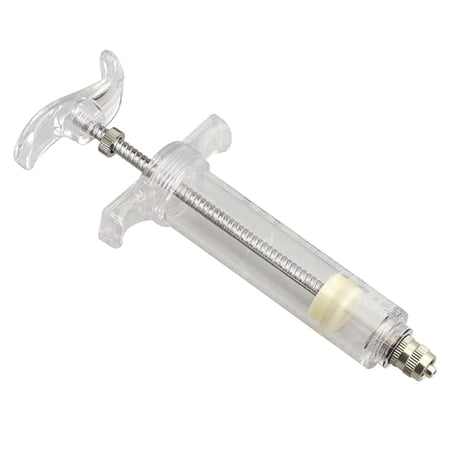 إبرة احترافية للتأكيل اليدوي ( الغرّ ) لصغار الطيور 50 مل