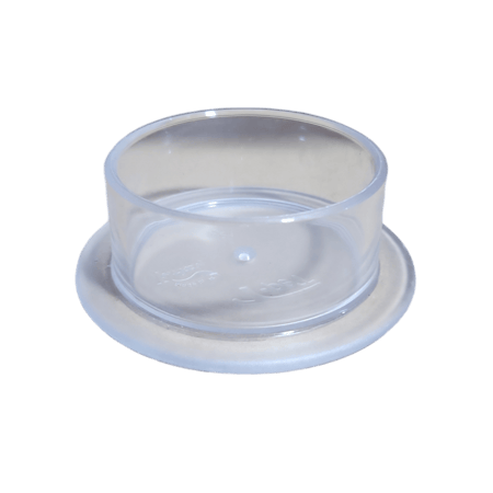 صحن شفاف دائري عالي الجودة مقاوم للانقلاب قطر 7 سم