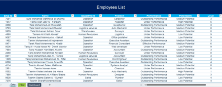 تخطيط مواهب المنظمة بإستخدام نموذج الشبكات الـ9