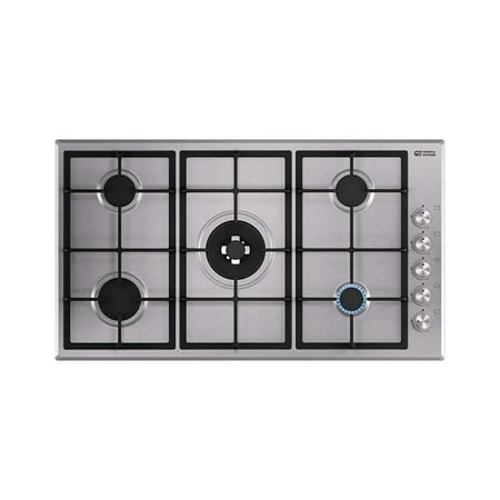 سطح غاز جنرال سوبريم مدمج 3600 واط 5 عيون ستانلس استيل