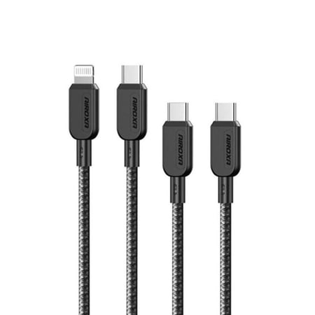 كيبل شحن من AIROXA بطول 1 متر مصنوع من القماش المقاوم للقطع