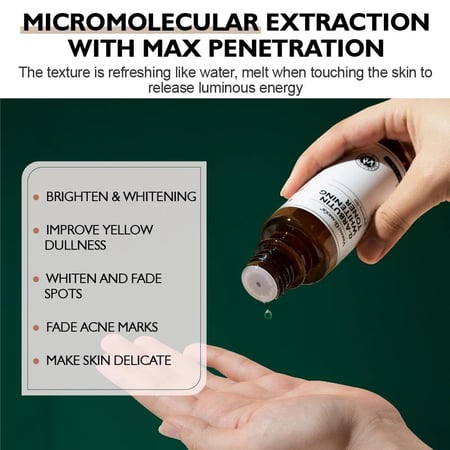 تونر تبييض ألفا أربوتين نياسيناميد يقلل من البقع الداكنة والنمش والتصبغ ويرطب الوجه