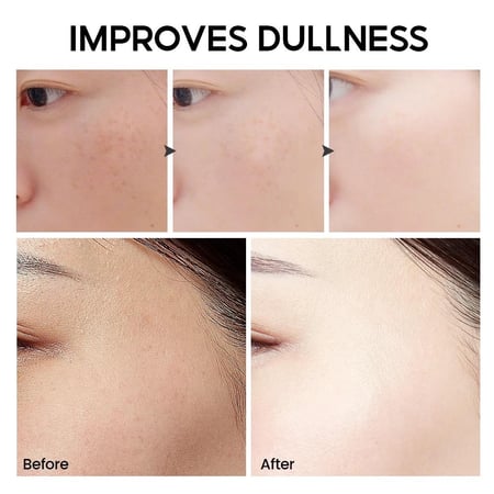 مجموعة تفتيح البشرة وترطيبها بفيتامين سي من Vibrant Glamour مكونة من 4 منتجات للوجه والرقبة مع حماية من الشمس