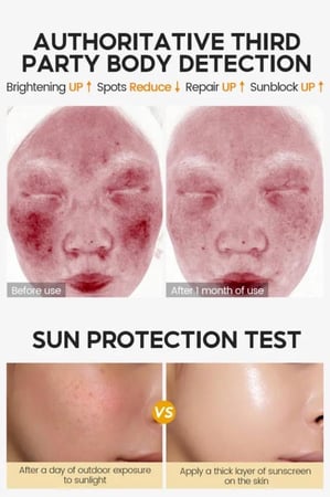 فيتامين C كريم وقاية من الشمس تبييض البقع واصلاح البشرة  واقي من الشمس   SPF 50+ PA+++ UVA/UVB Sunblock 50X فيتامين سي اليمون 3X