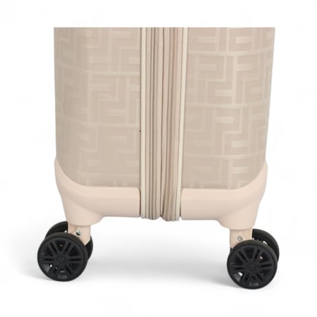 شنطة سفر كلاسيكية مغطاة بجلد – ضد الكسر – حقيبة سفر مقاس 20 بوصة مع حقيبة يد أنيقة