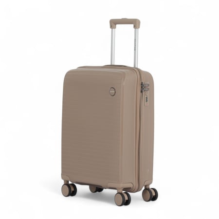 حقيبة  سفر ضد الكسر من خامة البولي بروبيلين مقاس 20 انش - بدبل كفرات- من ماركة AVIATOR-ضمان سنة   شامل الكسر