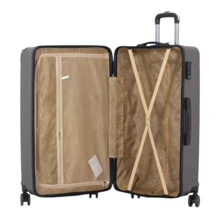 طقم حقائب سفر صلبة من 3 قطع - بكفرات دبل 360 درجة - قفل رقمي ثابت ضد السرقة