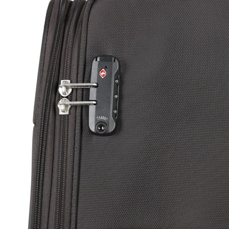 طقم شنط سفر قماش 3 قطع دبل كفرات هيكل ألمونيوم وسحاب توسعة ضد السرقة خفيف الوزن