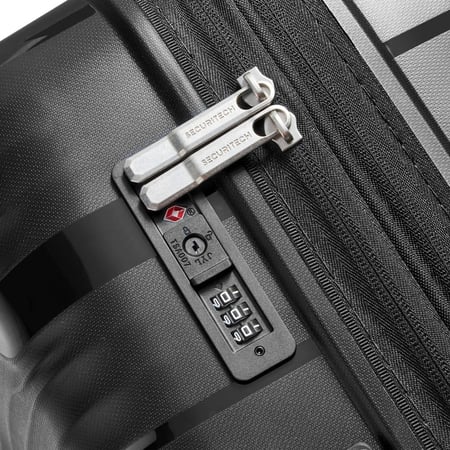 طقم حقائب سفر من  ديلسي طقم سيكيورتيك من ديون، 3 قطع، 55/70/82 سم، أسود