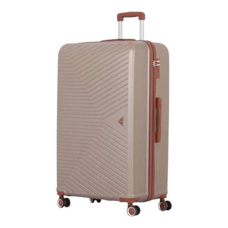 طقم حقائب سفر دبش عروسة - مكون من 7 قطع يشمل 5 شنط تروللي وشنطتين للمكياج -بكفرات دبل صامتة - ماركة AVIATOR