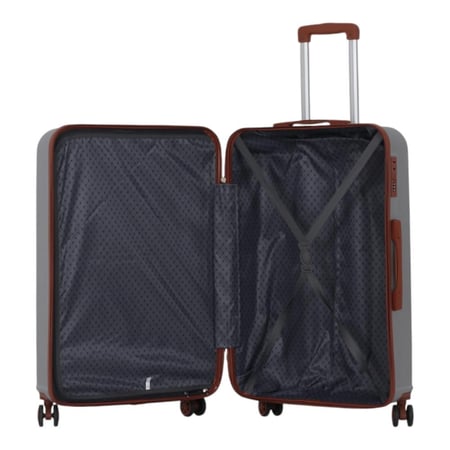 طقم شنط فايبر ABS مكون من 4 قطع يشمل حقيبة مكياج  - ماركة AVIATOR