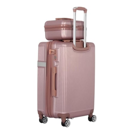 طقم شنط سفر دبش عرايس 7 قطع بسحاب متين - كفرات مزدوجة 360 درجة  من ماركة AVIATOR