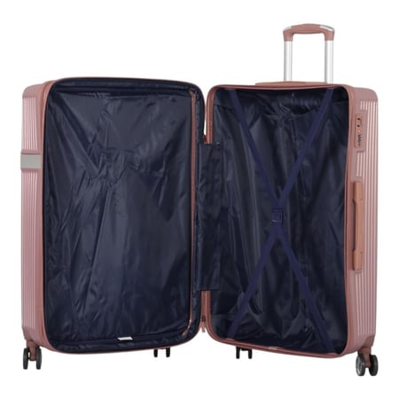 طقم شنط سفر دبش عرايس 7 قطع بسحاب متين - كفرات مزدوجة 360 درجة  من ماركة AVIATOR