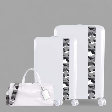 طقم شنط سفر- ضد الكسر - باكج أنيق ومتين مصنوع من مادة البولي كربونات ماركة / Bande à Part /