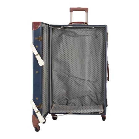 طقم حقائب السفر الكلاسيكية: أناقة لا تفنى ومتانة لا تضاهى -  مصنوع من الخشب الصلب والجلد المقوى عالي الجوده - مقاوم للكسر