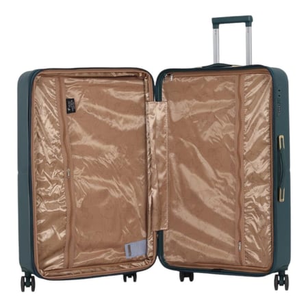 طقم شنط سفر دبش - مكون من 5 قطع يشمل 3 شنط تروللي وشنطتين للمكياج -بكفرات دبل -وسحاب توسعه- من ماركةDIMA