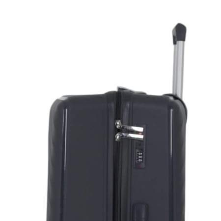 طقم شنط سفر ضد الكسر من خامة البولي بروبيلين مكون من 3 قطع بدبل كفرات - ضمان 2 سنه شامل الكسر