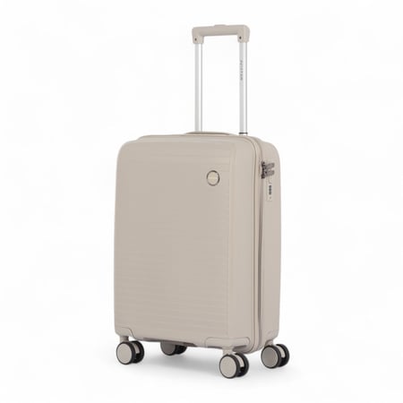 حقيبة  سفر ضد الكسر من خامة البولي بروبيلين مقاس 20 انش - بدبل كفرات- من ماركة AVIATOR-ضمان سنة   شامل الكسر