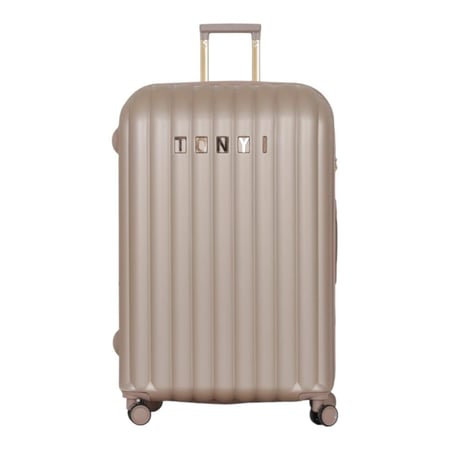 طقم شنط سفر دبش عروسة - مكون من 5 قطع يشمل 3 شنط تروللي وشنطتين للمكياج -بكفرات دبل -وسحاب توسعه- من ماركة TONYI