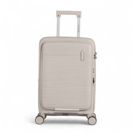 حقيبة  سفر ضد الكسر من خامة البولي بروبيلين مقاس 20 انش - بدبل كفرات من ماركة AVIATOR - ضمان سنة   شامل الكسر