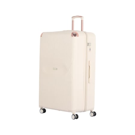 طقم حقائب سفر دبش فاخر: خيار مثالي للعرائس والمسافرين المتميزين مكون من 6 قطع ويشمل حقيبتين يد - كفرات دبل ومرنة - قفل رقمي ثابت ضد السرقة