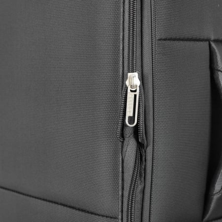 طقم شنط سفر قماش 3 قطع دبل كفرات هيكل ألمونيوم وسحاب توسعة ضد السرقة خفيف الوزن