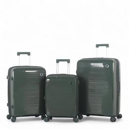 طقم حقائب سفر فاخرة ومتكاملة - من | AVIATOR | ثلاث 3 قطع من البولي بروبلين المقاوم للكسر (مقاسات كبيرة وميزات فائقة)