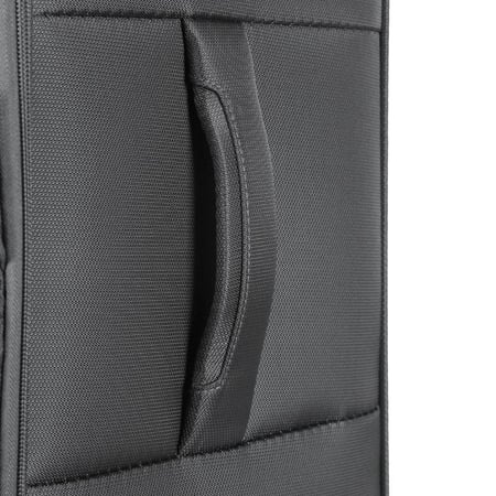 طقم شنط سفر قماش 3 قطع دبل كفرات هيكل ألمونيوم وسحاب توسعة ضد السرقة خفيف الوزن