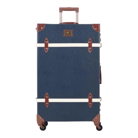 طقم حقائب السفر الكلاسيكية: أناقة لا تفنى ومتانة لا تضاهى -  مصنوع من الخشب الصلب والجلد المقوى عالي الجوده - مقاوم للكسر