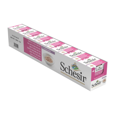 شيزر معلبات التونا والدجاج مع الأرز وجبة طبيعية للقطط 14 حبة