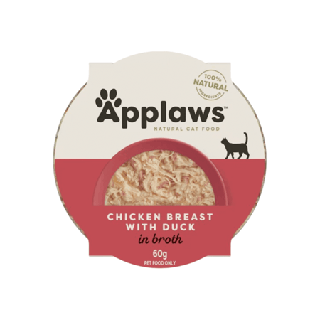 ابلاوز طعام رطب صدور الدجاج بالبط للقطط 60 جرام