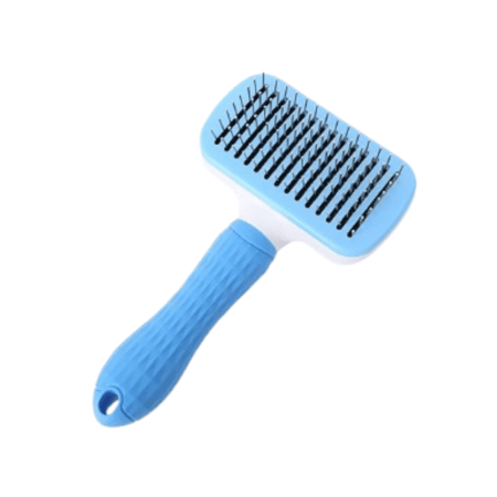 مشط حديد للقطط والكلاب لون ازرق - انياب