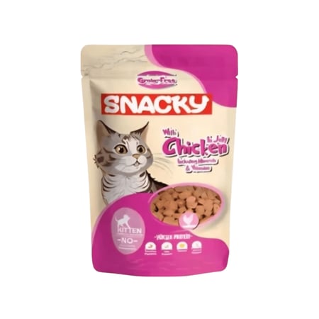 سناكي أظرف طعام رطب بالدجاج في الجيلي للقطط الصغيرة 85 جرام