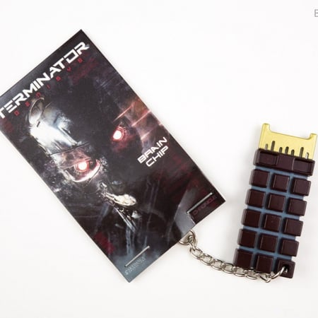 TERMINATOR Genisys Metal Brain Chip Key Chain