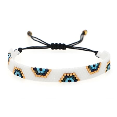 Blue Eye Beaded Friendship Bracelet