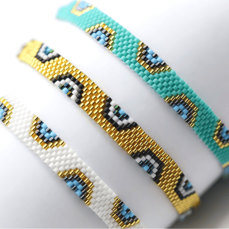 Blue Eye Beaded Friendship Bracelet