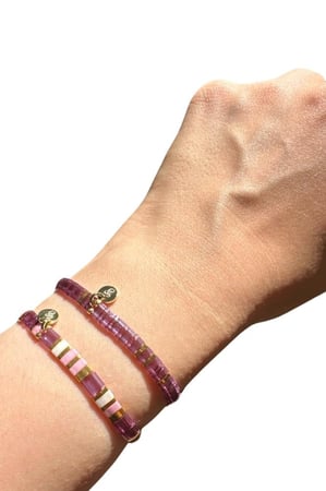 Amethyst  set - Beads Bracelets