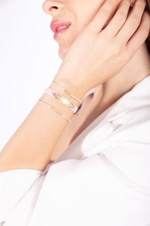 Rose Gold Beaded Friendship Bracelet