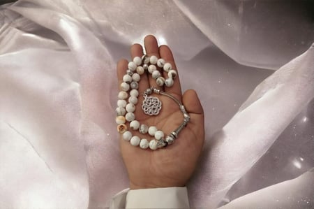 سبحة حجر طبيعي  Chrysoberyl كريزوبيريل