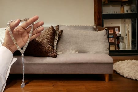 سبحة حجر طبيعي طبيعي  Citrine سيترين
