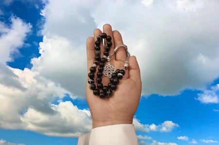 سبحة حجر  طبيعي Charoite شارويت