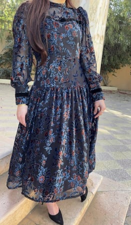 فستان مخمل شيفون